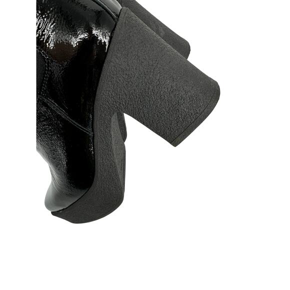 Intentionally Blank Celeste Leather Bossy Platform Chelsea Boots Black Size 36 - Picture 8 of 9